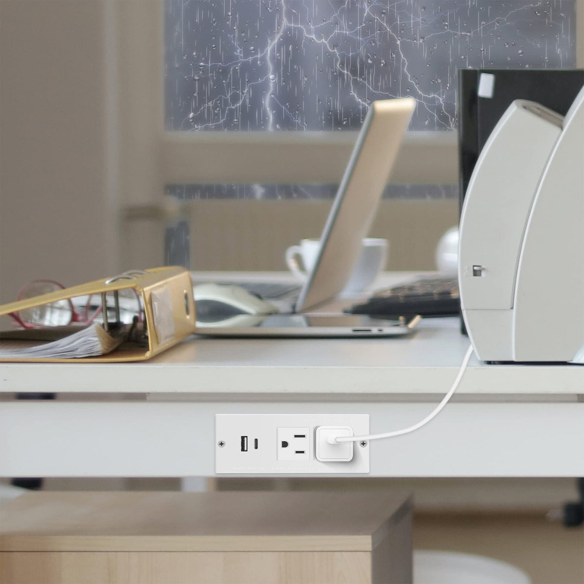 Jgstkcity fire-resistant shell adds safety for daily office use.