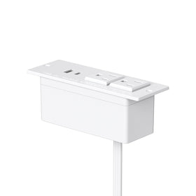 Jgstkcity recessed power strip shows a flat plug for sleek installation.