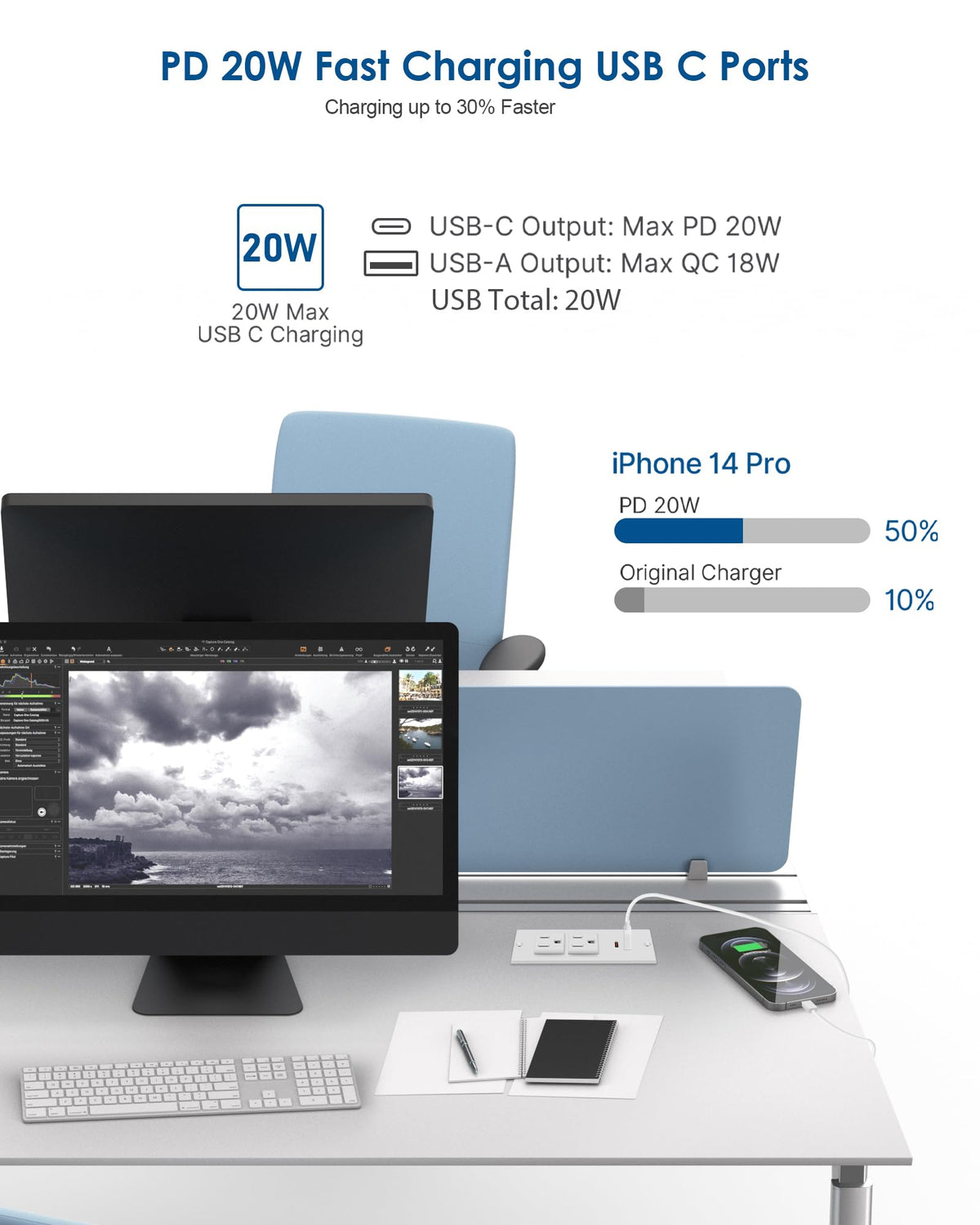 Jgstkcity recessed power strip installed in-table delivers a flush, tidy appearance.