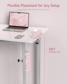 Jgstkcity desk clamp with 10ft cord for flexible desk placement