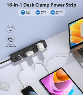 Jgstkcity desk clamp edge mount secures to your desk