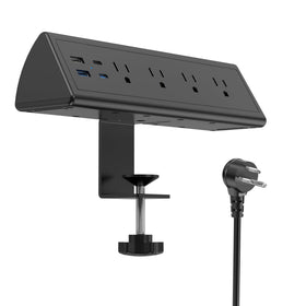 Jgstkcity desk clamp power strip attached to desk edge for reliable charging