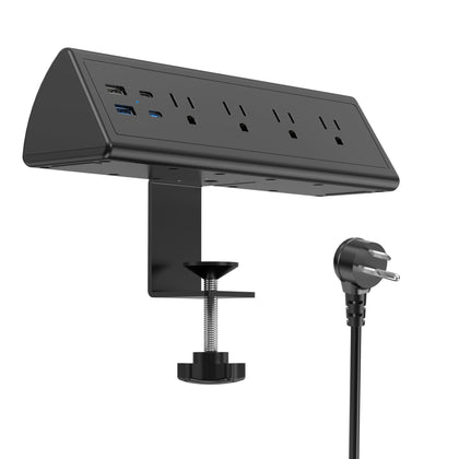 Jgstkcity desk clamp power strip attached to desk edge for reliable charging