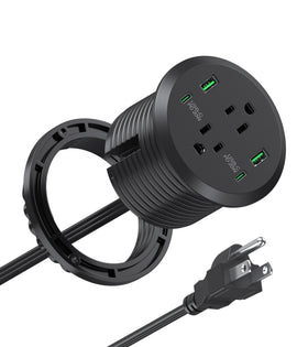 Jgstkcity desk grommet 3-inch hole for clean, clutter-free cable management.