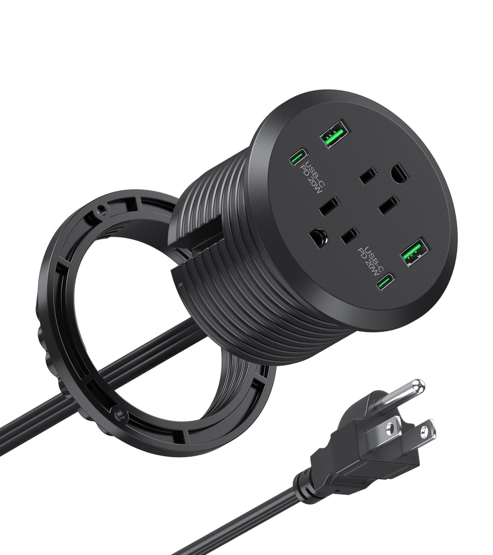 Jgstkcity desk grommet 3-inch hole for clean, clutter-free cable management.