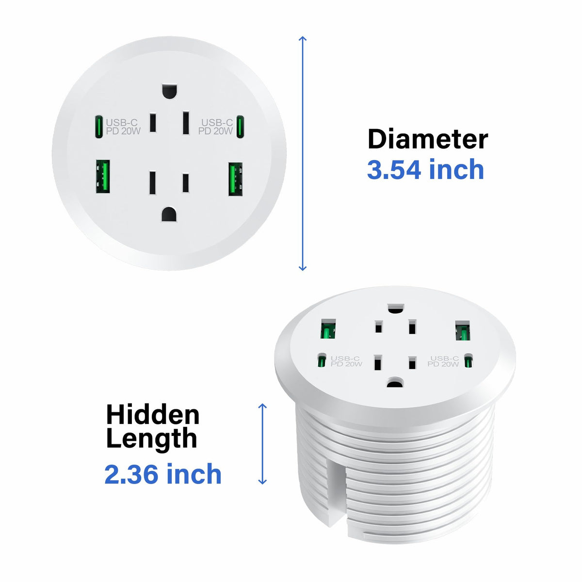 Jgstkcity desk grommet keeps cords organized during daily use.