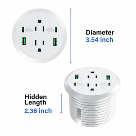 Jgstkcity desk grommet keeps cords organized during daily use.
