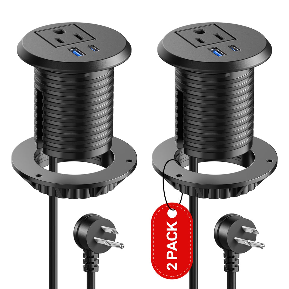Jgstkcity desktop power grommet with 2-inch opening for a clean surface