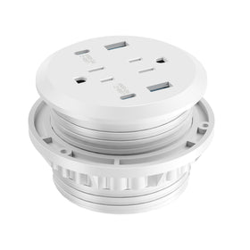 Packaging with easy-install kit and included cord for quick setup