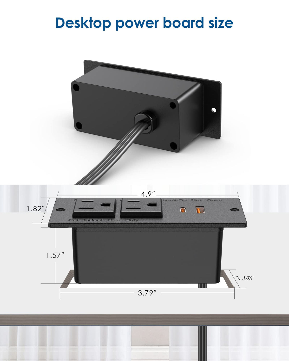 Jgstkcity dual outlets provide convenient power at your desk