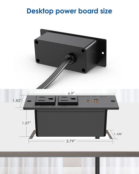 Jgstkcity dual outlets provide convenient power at your desk