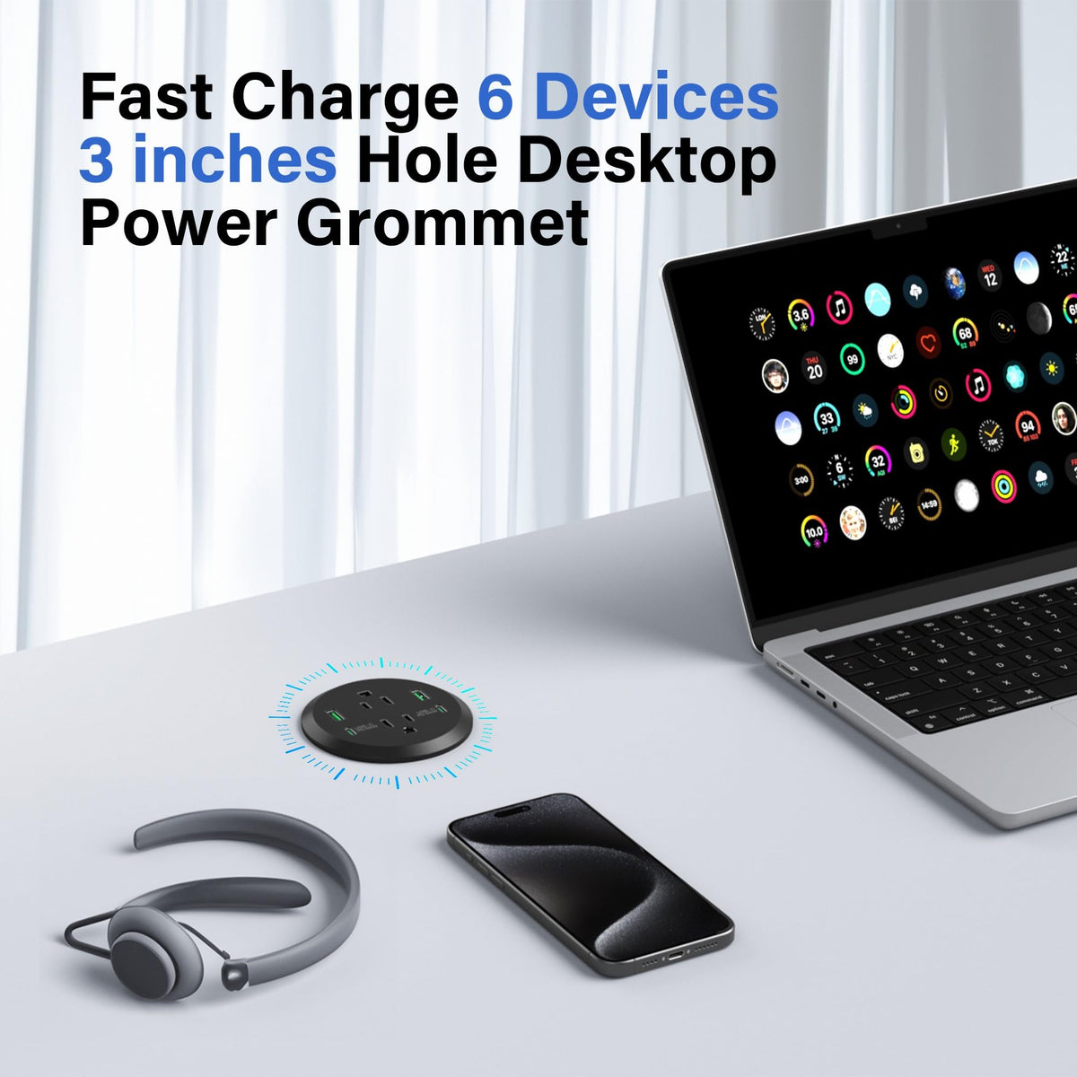 Jgstkcity fast charging station with 40W total power for devices.