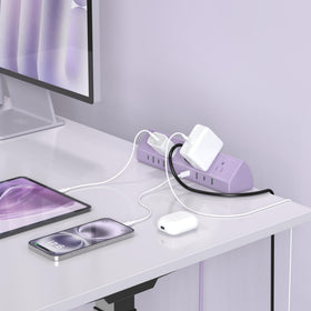 Jgstkcity flat plug and 6ft grounded cord detail providing reach to wall outlets and safer grounding