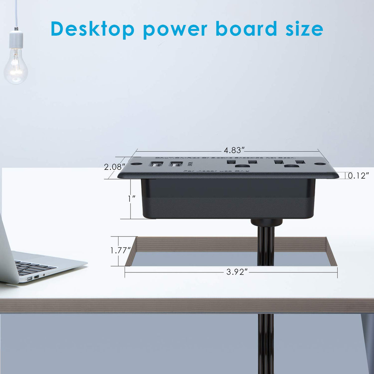 Jgstkcity flush-mount desk outlet blends with furniture