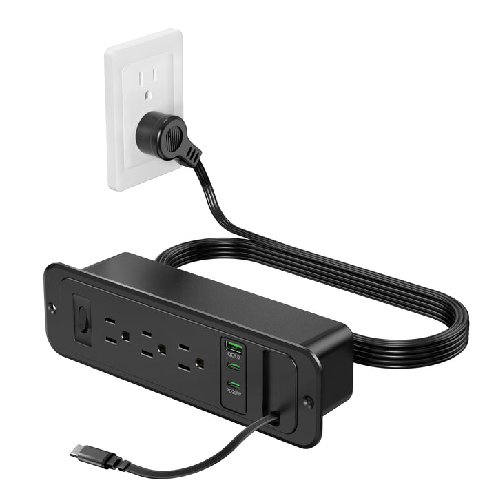 jgstkcity front flush mounted outlet showing tidy countertop benefits