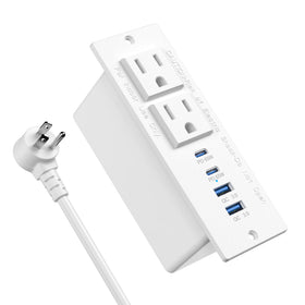 Jgstkcity front view of flush-mounted outlet showing tidy charging benefits