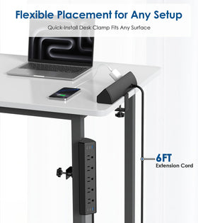 Jgstkcity mounted on home office desk showing tidy cable management benefits