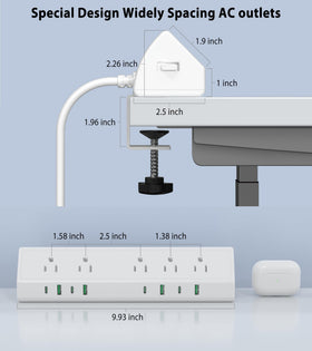 Jgstkcity in a home office setup consolidating cables and powering devices