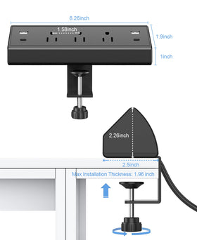 Jgstkcity mounted lifestyle in office showing clutter-free workspace and easy reach