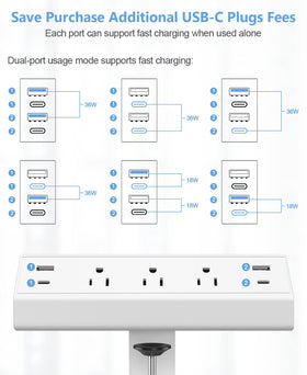 Jgstkcity mounted on desk showing tidy cable organization and reachability