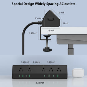 Jgstkcity top angle view displaying compact layout and outlet spacing