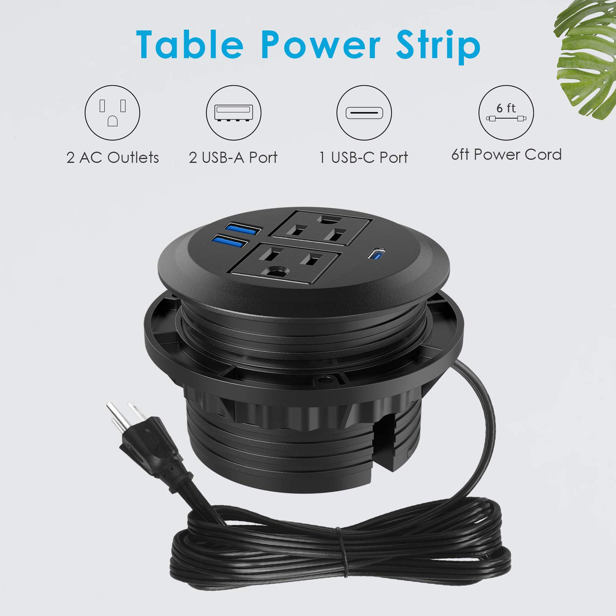 Jgstkcity PD USB-C 20W port enables fast charging at the workstation.