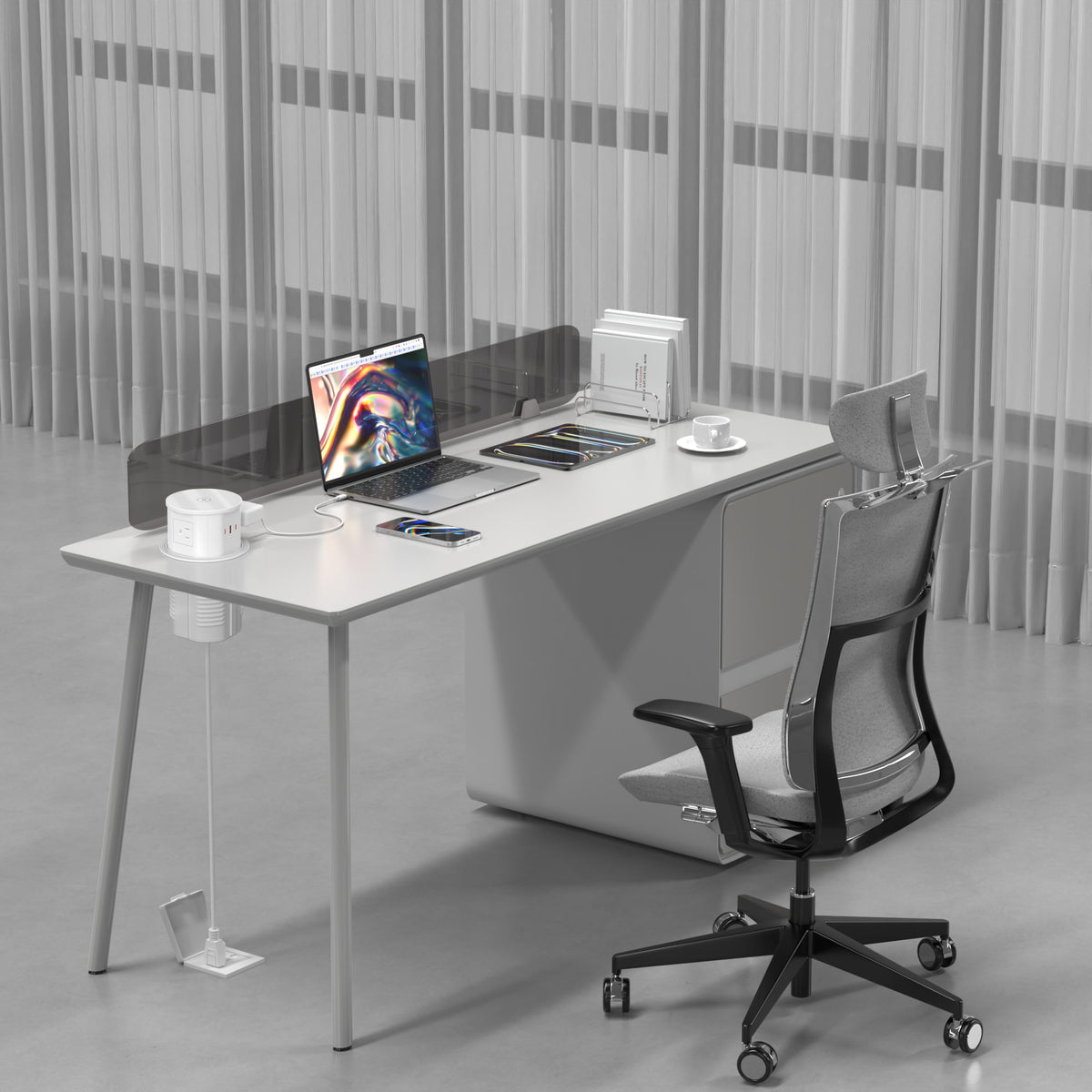 Jgstkcity pop-up outlet with USB-C and USB-A ports for multiple devices