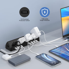 Jgstkcity 13-in-1 power station keeps outlets and ports within reach.