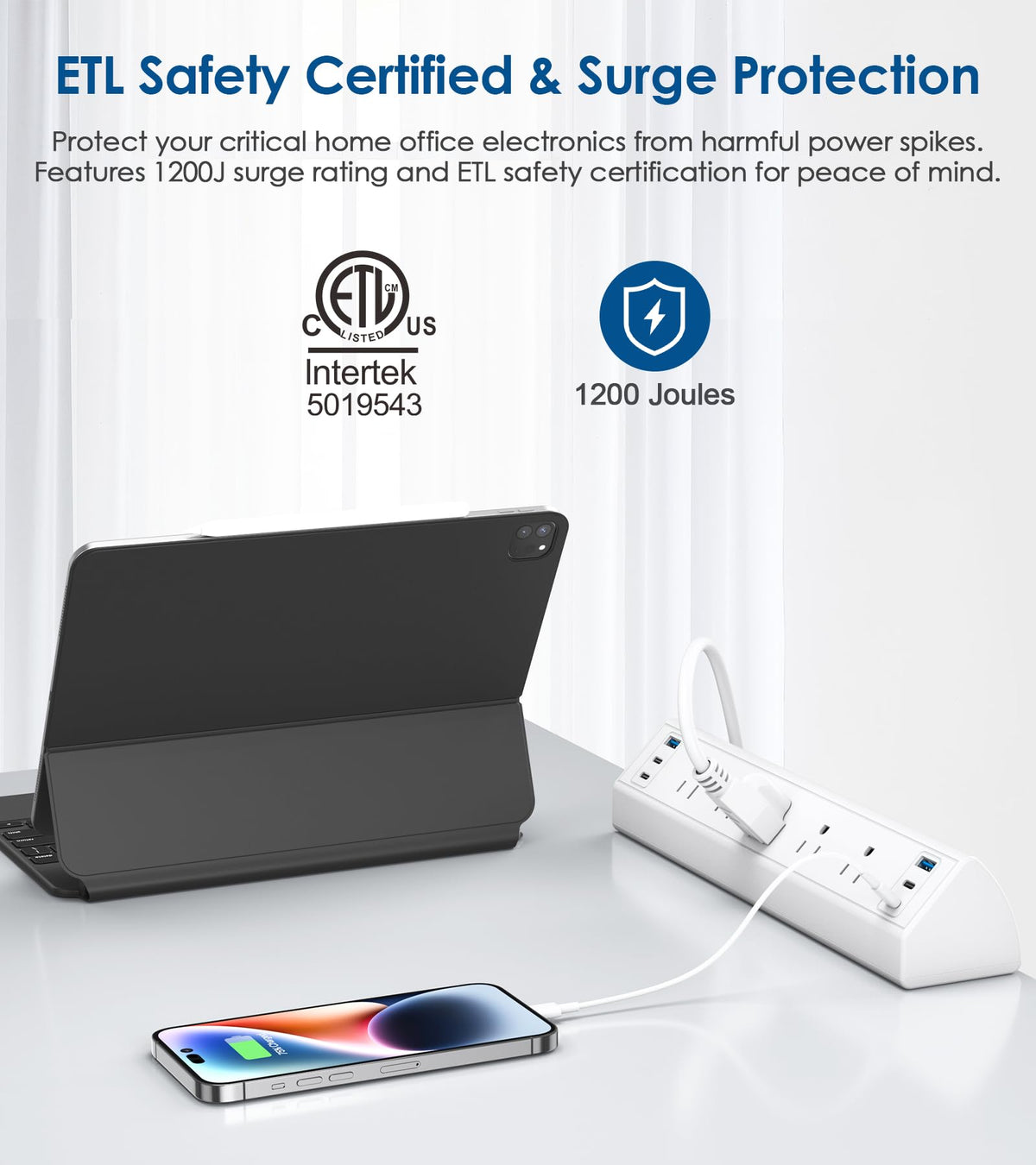 Jgstkcity side profile of clamp engaged showing secure desk mount benefit