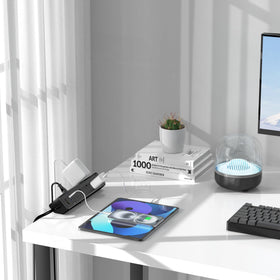 Jgstkcity size comparison with ruler showing clamp fits up to 1.96 inch desks