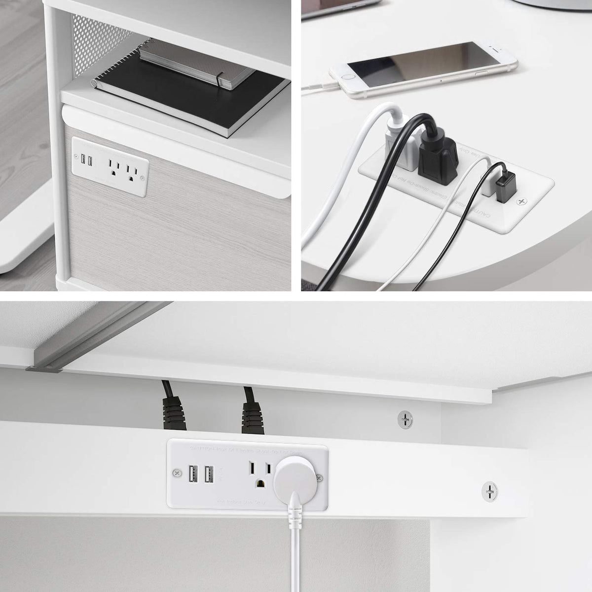 Jgstkcity space-saving desk power station supports multiple devices neatly.