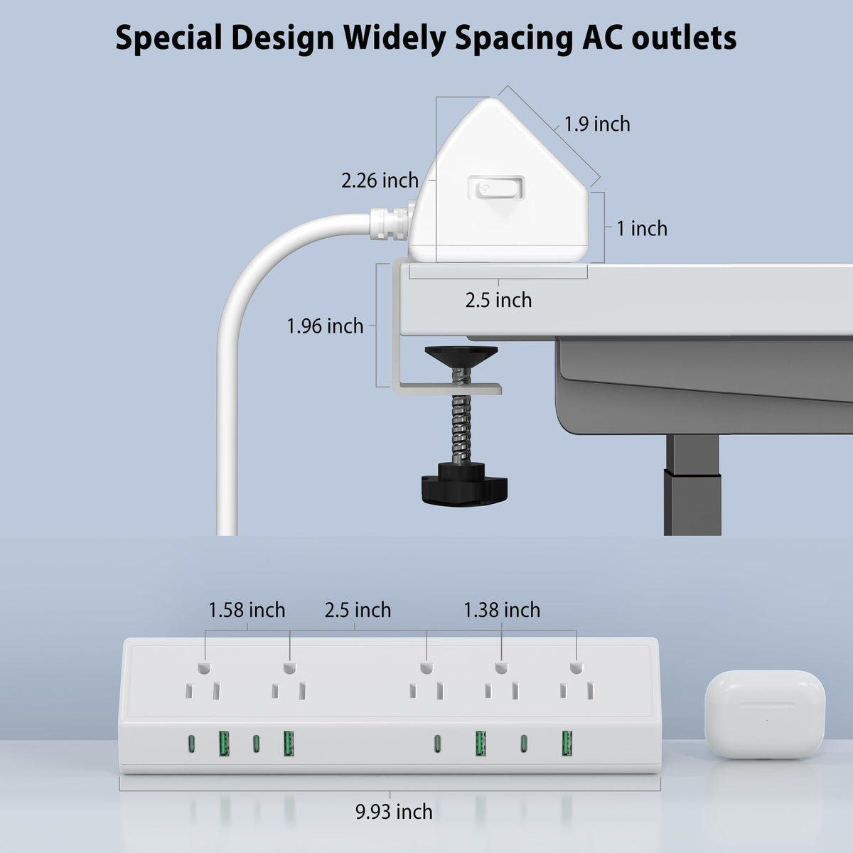 Jgstkcity surge protector with 1200 Joules guarding electronics