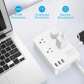 Jgstkcity surge protector with circuit breaker in action.