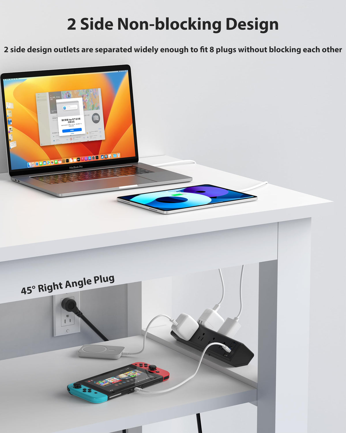 Jgstkcity USB C and USB A ports enable versatile charging