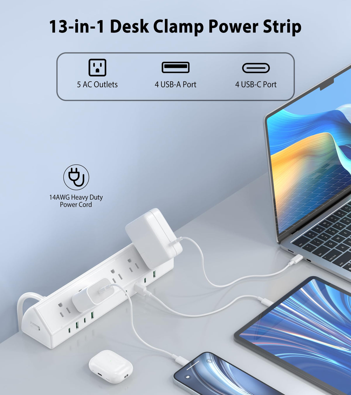 Jgstkcity USB-C ports ready to power a laptop and accessories