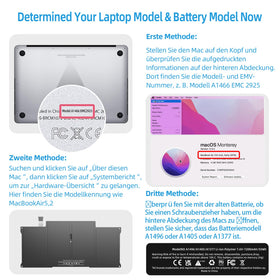 JGTM battery installed inside MacBook Air demonstrating restored runtime and fit