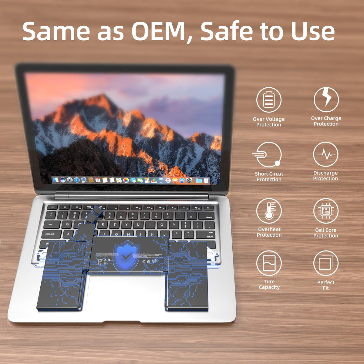 JGTM battery on workspace desk showing reliability and ready-to-use benefit