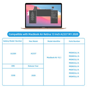 JGTM battery installed in MacBook Air demonstrating restored runtime benefit