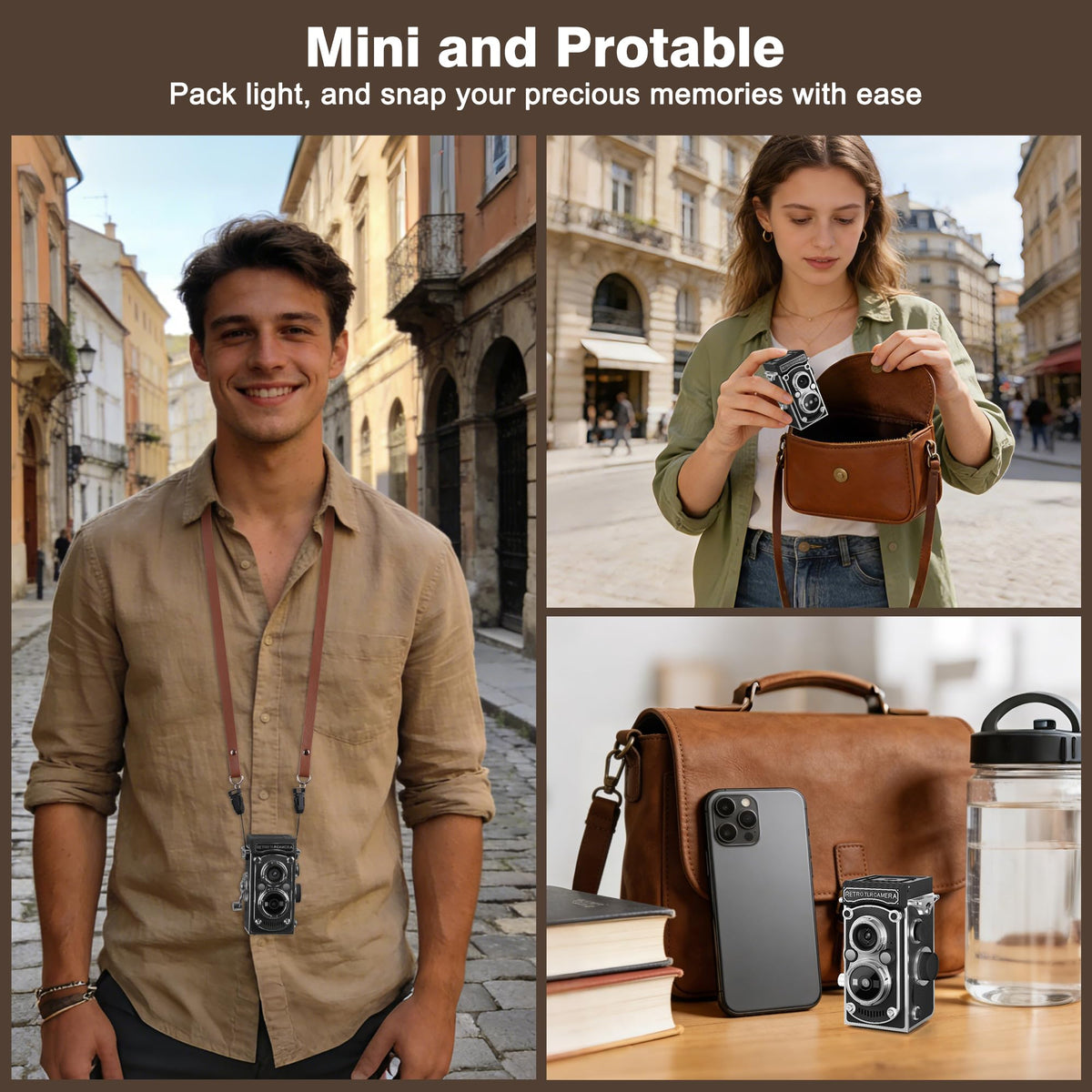 JH Mini Retro TLR camera is a compact travel companion.