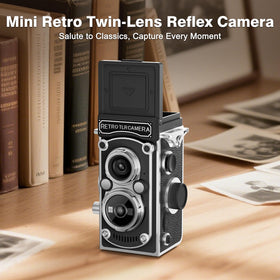 JH Mini Retro TLR camera with twin lens highlights versatile shooting and retro style.