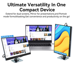 Jhcztrk monitor with USB-C compatibility streams power and video from compatible devices.