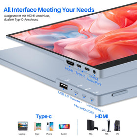 Jhcztrk 75x75mm VESA mounting opens flexible wall or stand placement.