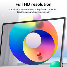 Jhcztrk 15.6-inch touchscreen monitor with side ports enables easy USB-C or HDMI connections.