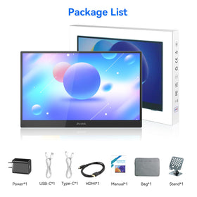 Jhcztrk IPS panel delivers vivid colors and wide viewing angles.