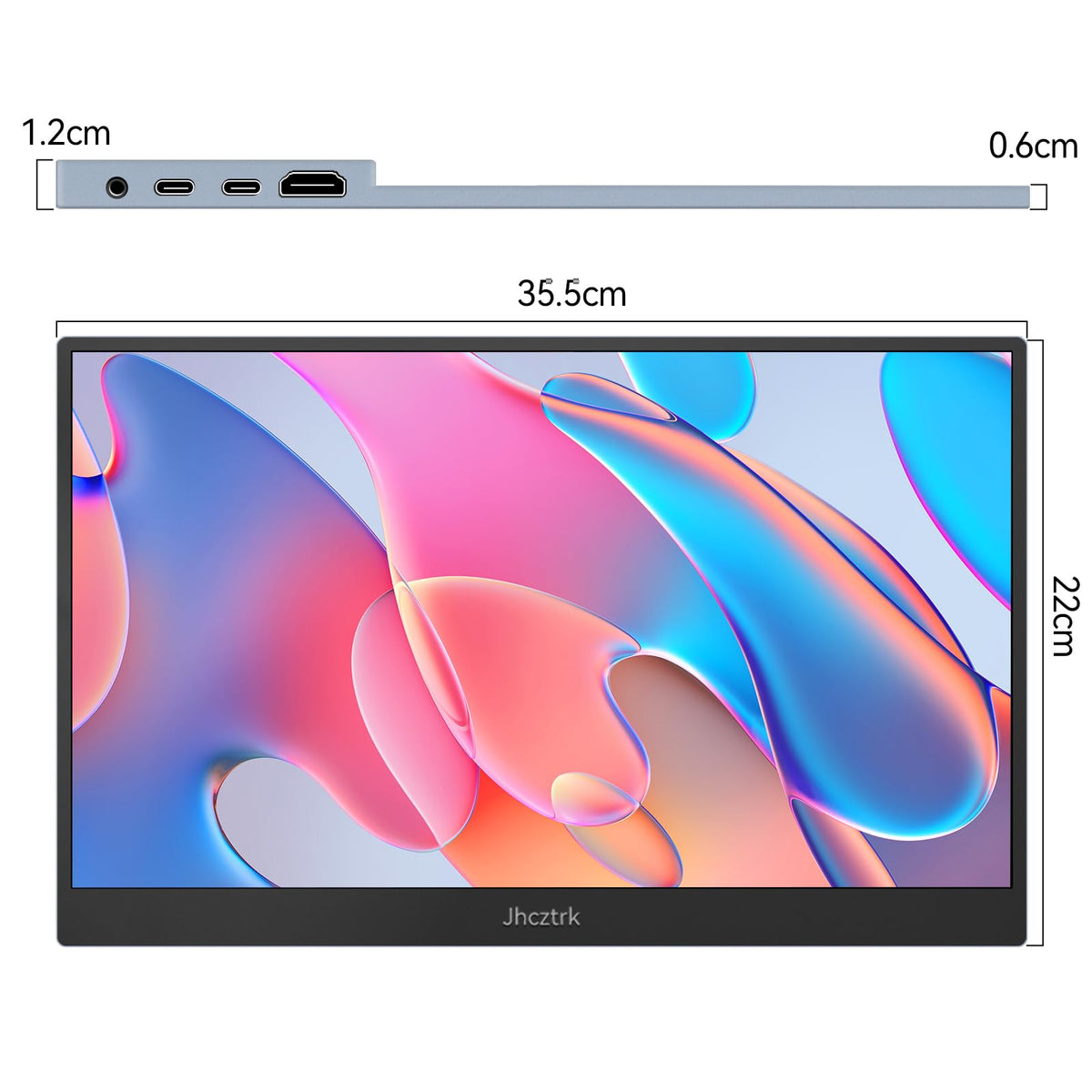 Jhcztrk monitor USB-C connectivity for easy plug-and-play.