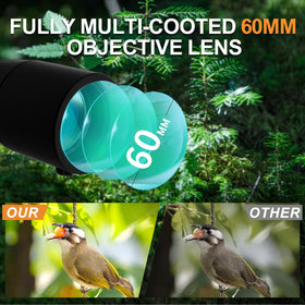 JHdril monocular telescope 60mm lens delivers bright, crisp images on hikes