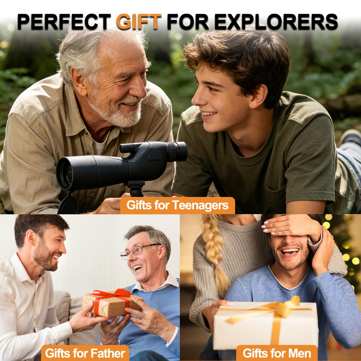 JHdril monocular telescope gift-ready packaging makes a thoughtful present