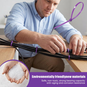 JHXTZ purple zip ties DIY projects and quick fixes.