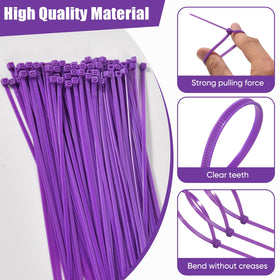 JHXTZ purple zip ties office cables neat and accessible.
