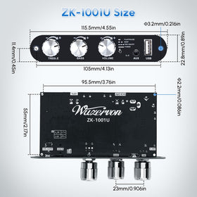 JIAATGA ZK-1001U three input options Bluetooth AUX USB for flexible use.